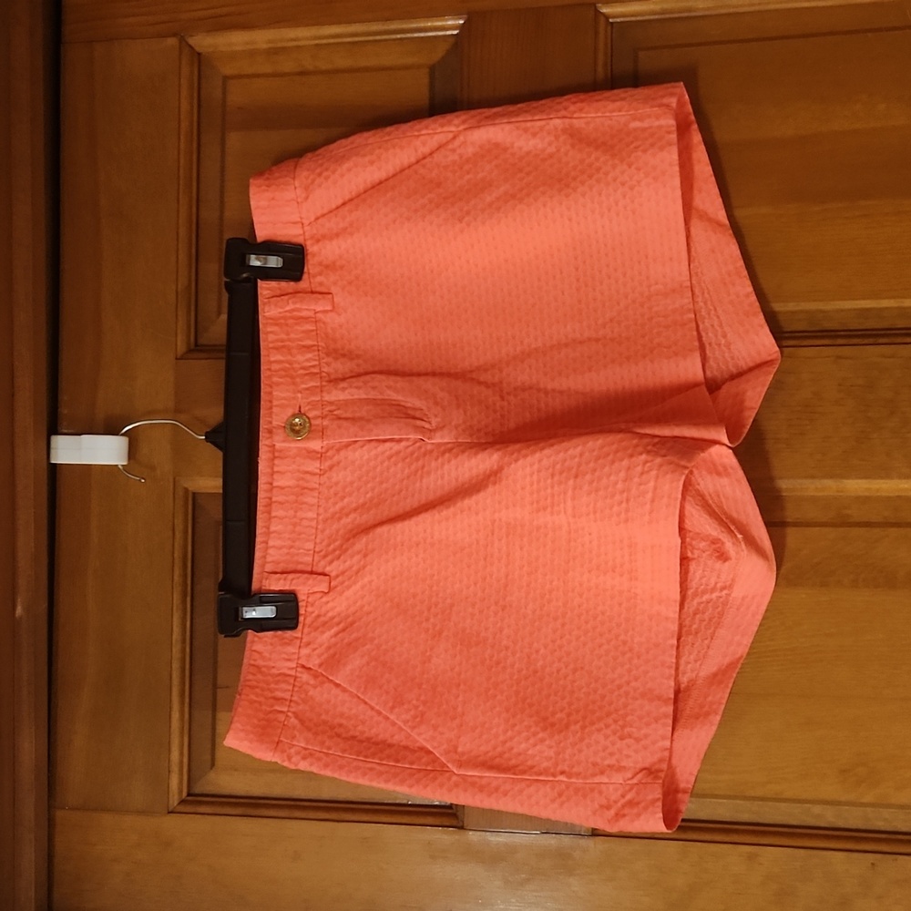 Lilly Pulitzer Women's Size 8 Bright Coral Orange Callahan Shorts, GUC